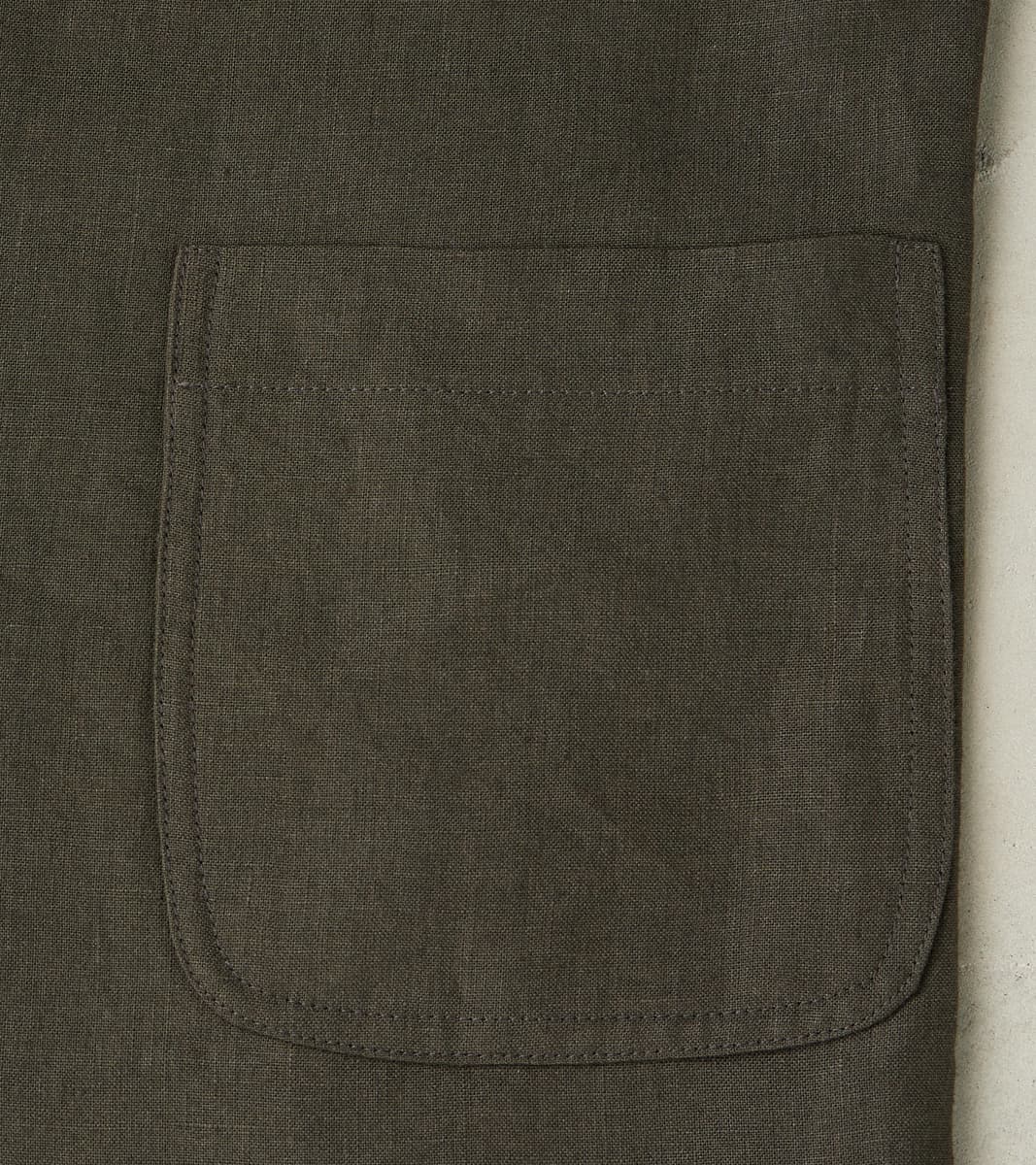 Belgium Washed Linen Essential Jacket - Arabica