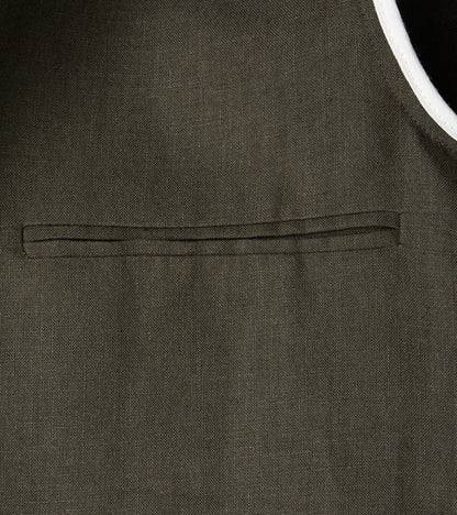 Belgium Washed Linen Essential Jacket - Arabica