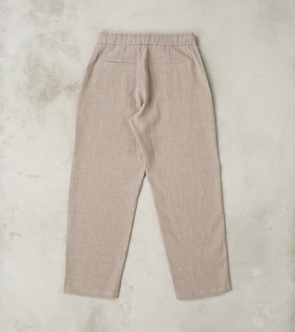 Belgium Linen & Wool Lounge Trouser - Taupe