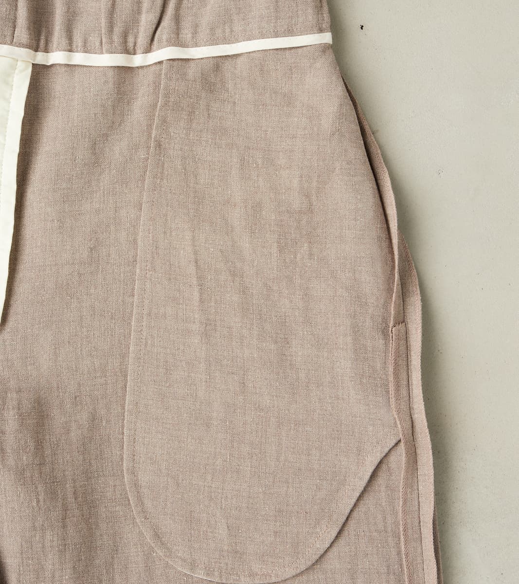 Belgium Linen & Wool Lounge Trouser - Taupe