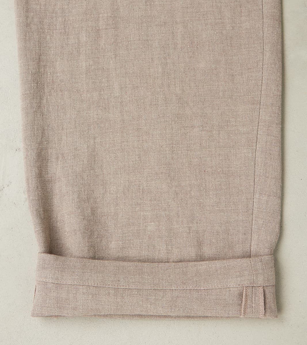 Belgium Linen & Wool Lounge Trouser - Taupe