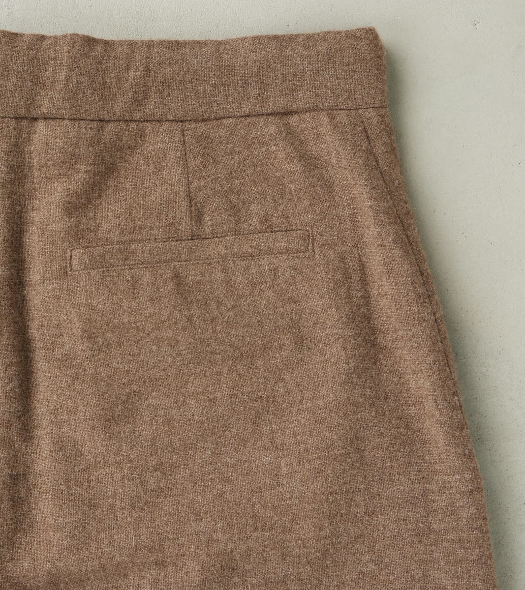 Washed Yak Wool Lounge Trouser - Undyed Taupe