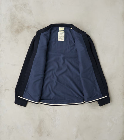 Italian Yak Wool Twill Overshirt - Navy