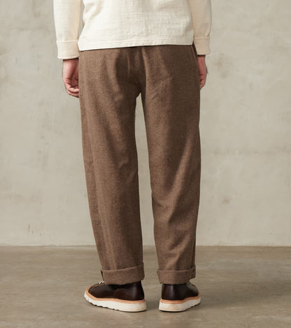 Washed Yak Wool Lounge Trouser - Undyed Taupe