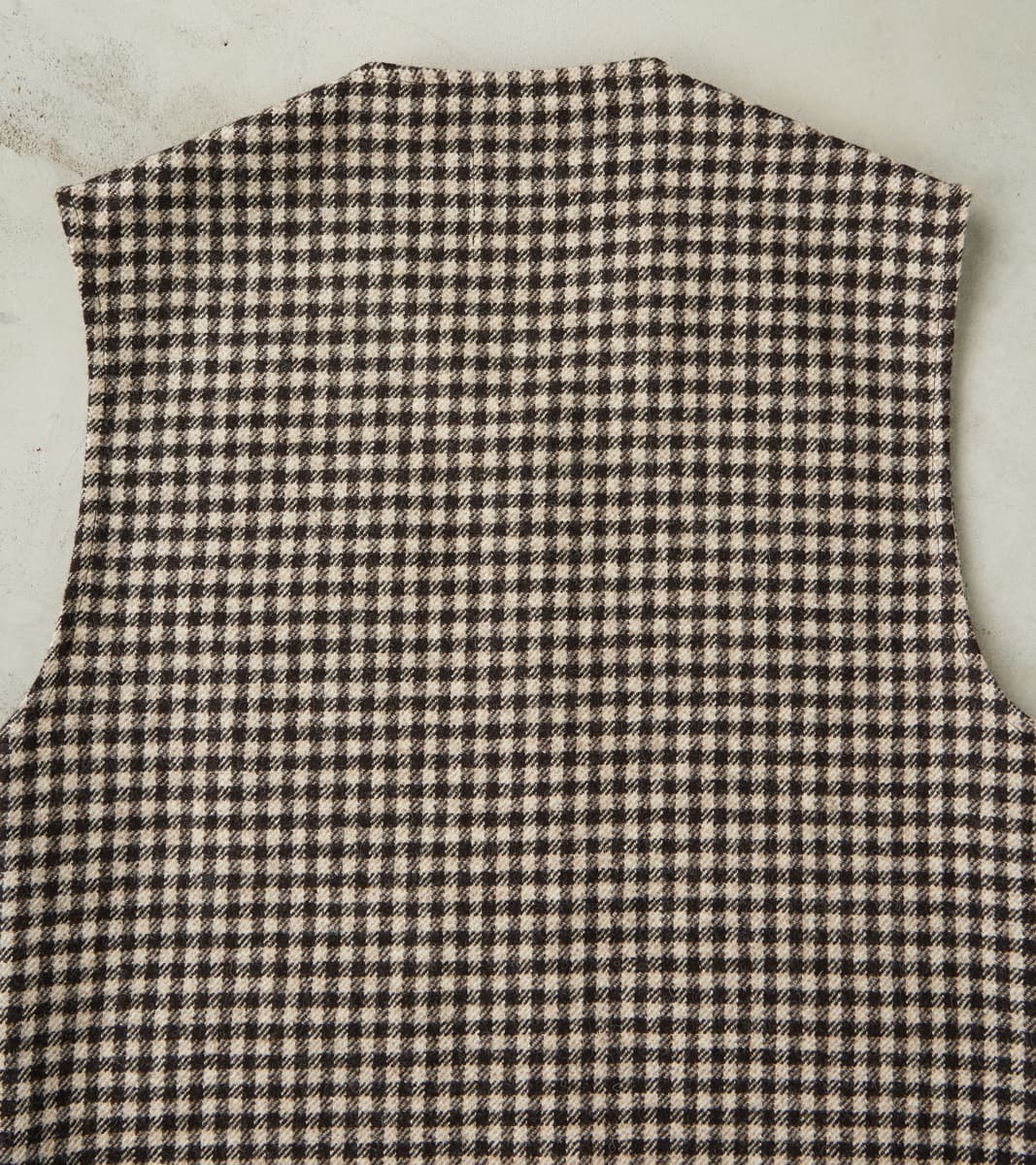 Sonsie Tweed Wool Camargue Vest - Undyed Check