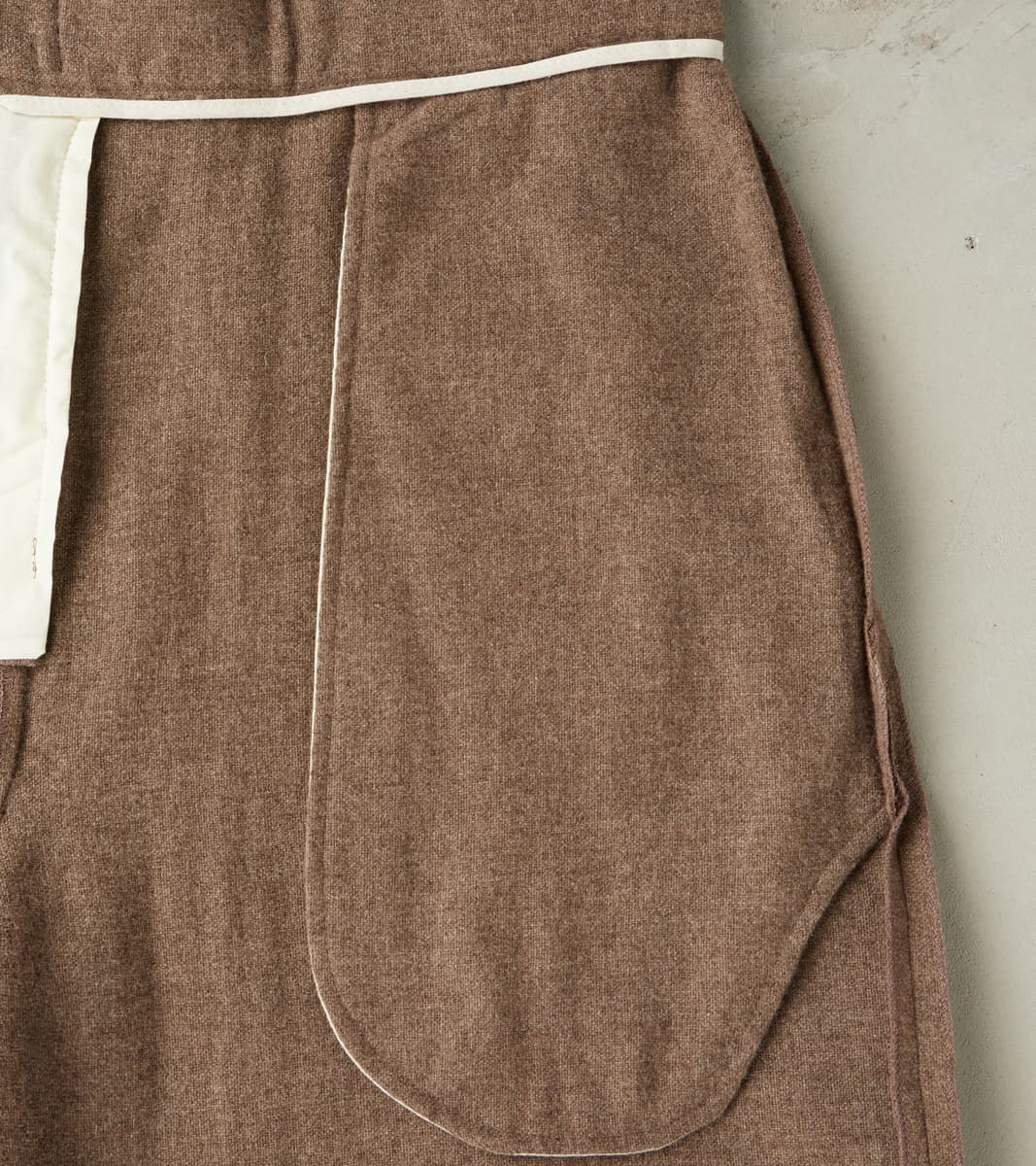 Washed Yak Wool Lounge Trouser - Undyed Taupe