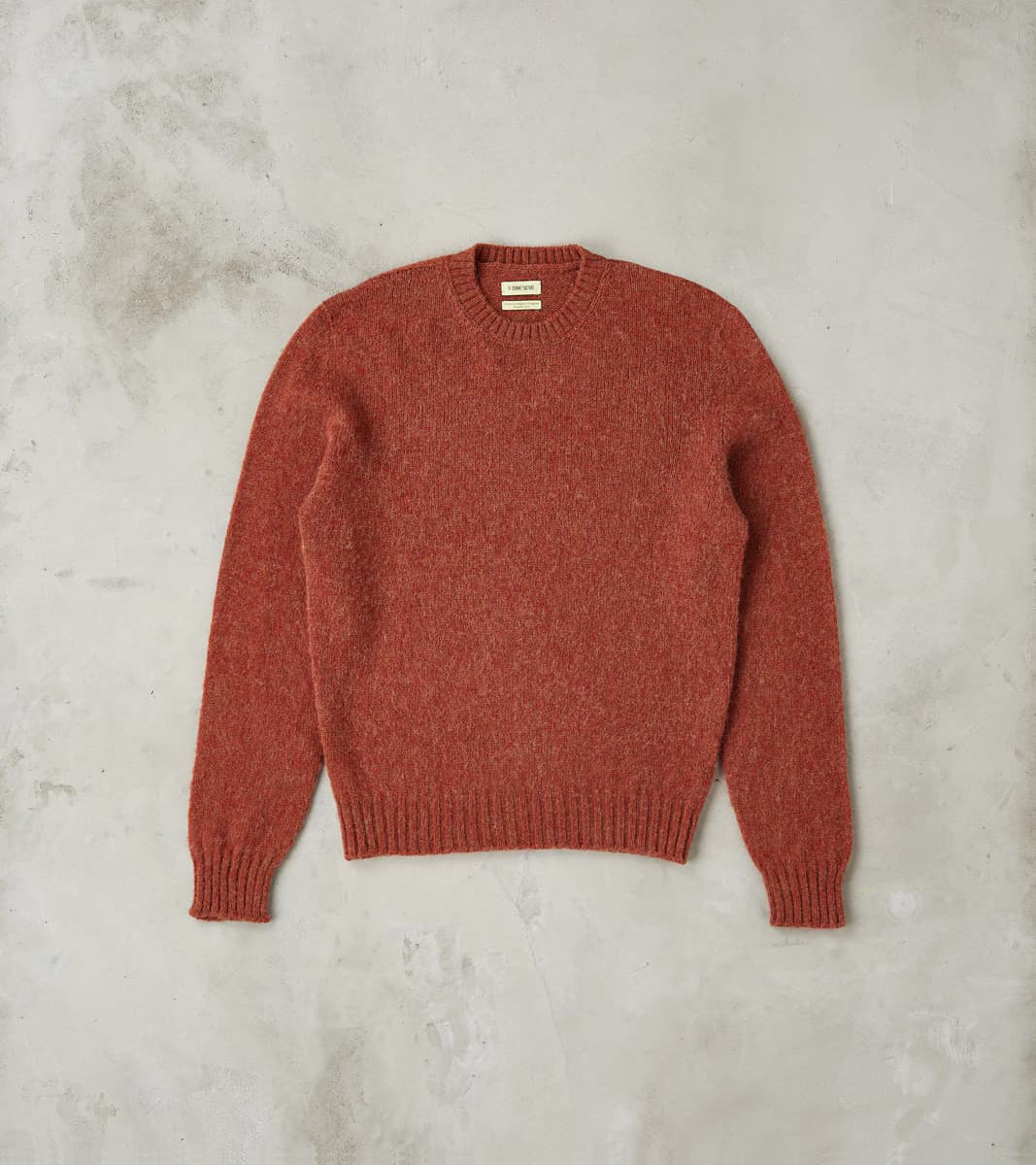 De Bonne Facture Italian Brushed Wool Shaggy Sheep Crewneck Jumper - H…