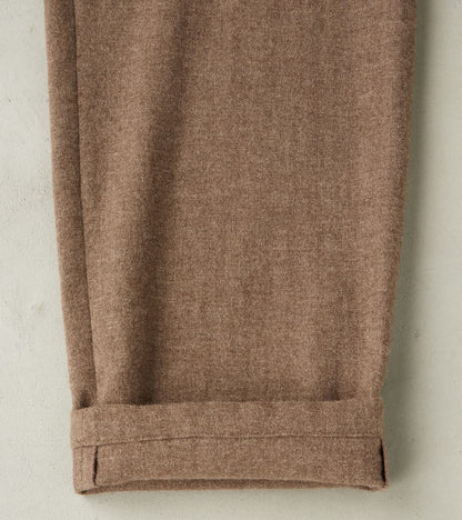 Washed Yak Wool Lounge Trouser - Undyed Taupe