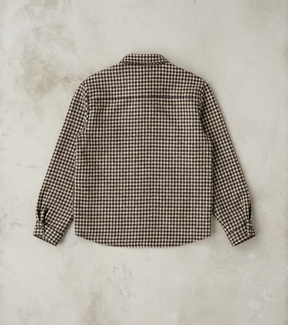 Sonsie Tweed Wool Overshirt - Undyed Check