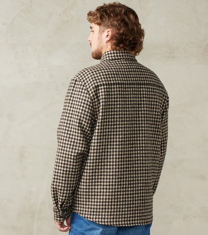 Sonsie Tweed Wool Overshirt - Undyed Check