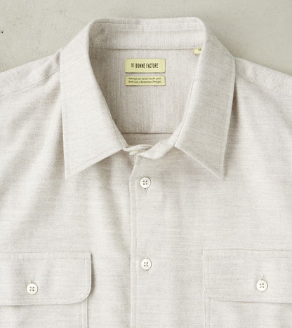 Japanese Cotton Yak Twill Artist Shirt - Natural