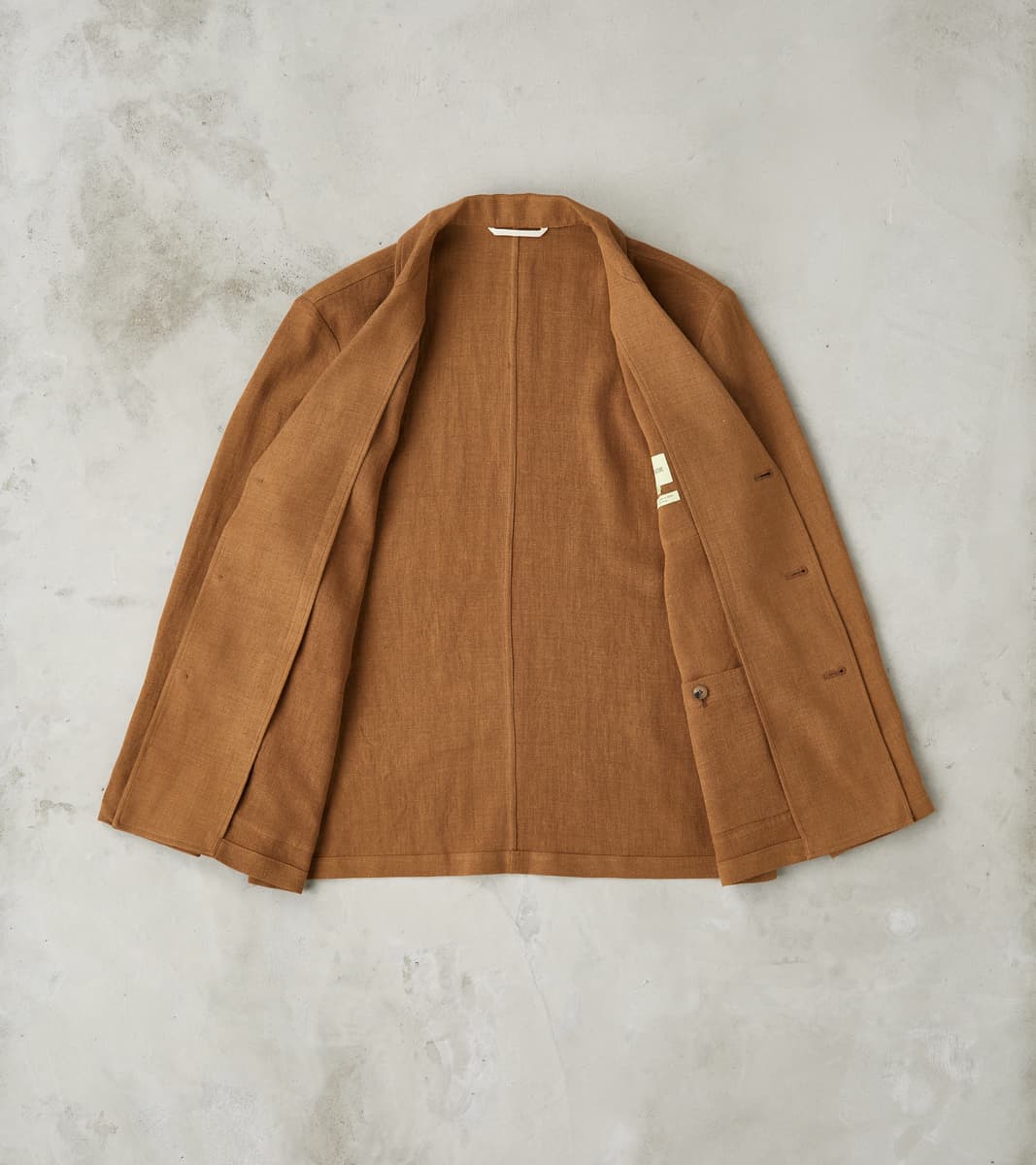 De Bonne Facture Belgium Linen & Wool Traveler Jacket - Cinnamon