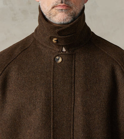 Austrian Wool Cloth Drivers Jacket - Chocolate Brown