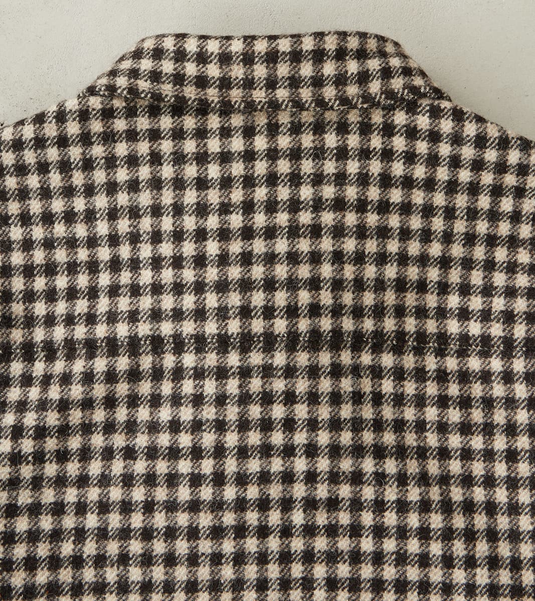 Sonsie Tweed Wool Overshirt - Undyed Check