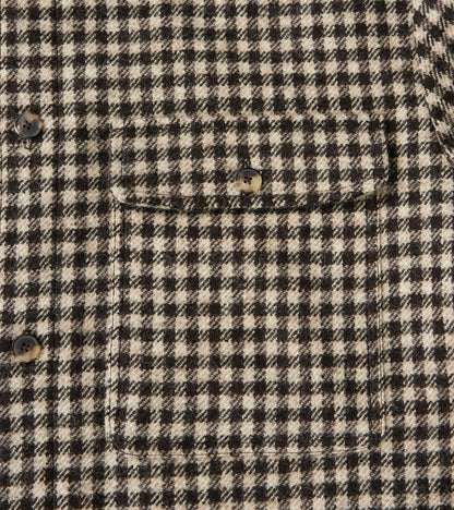 Sonsie Tweed Wool Overshirt - Undyed Check