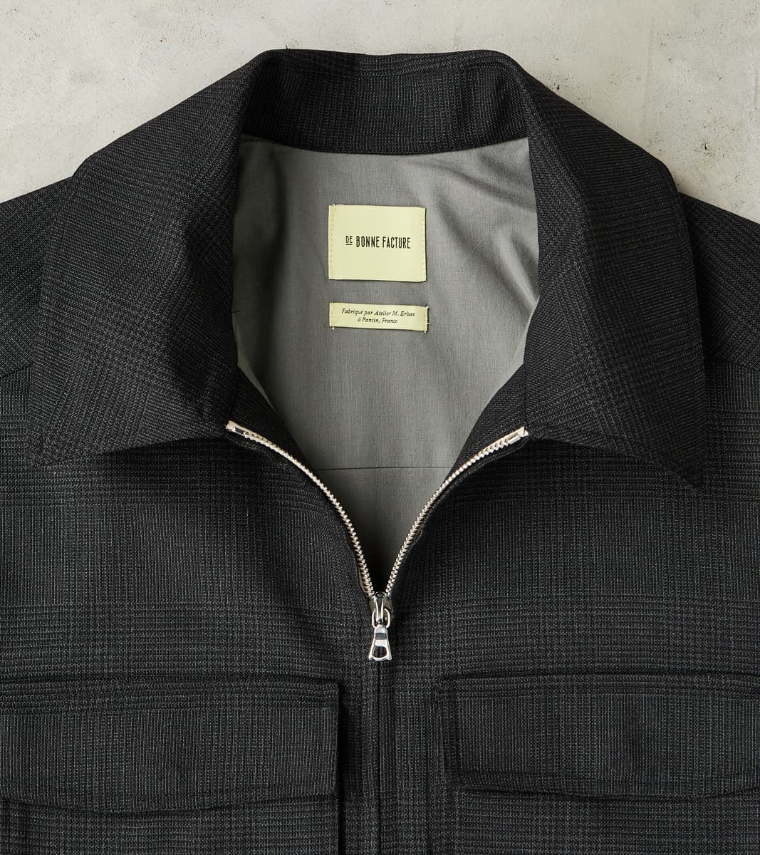 De Bonne Facture Italian Cold Wool Cloth Student Jacket