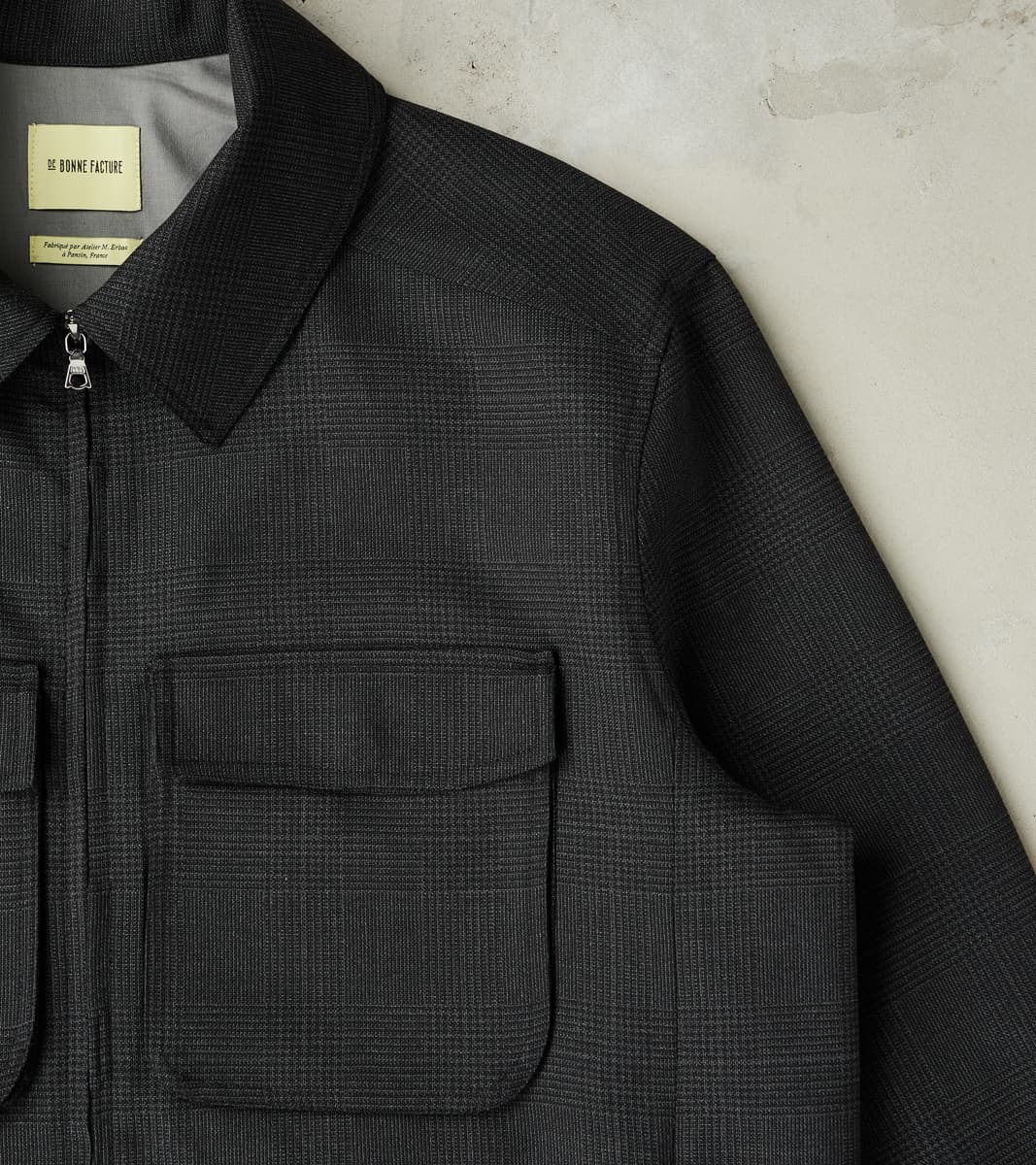 De Bonne Facture Italian Cold Wool Cloth Student Jacket