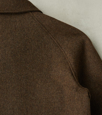 Austrian Wool Cloth Drivers Jacket - Chocolate Brown