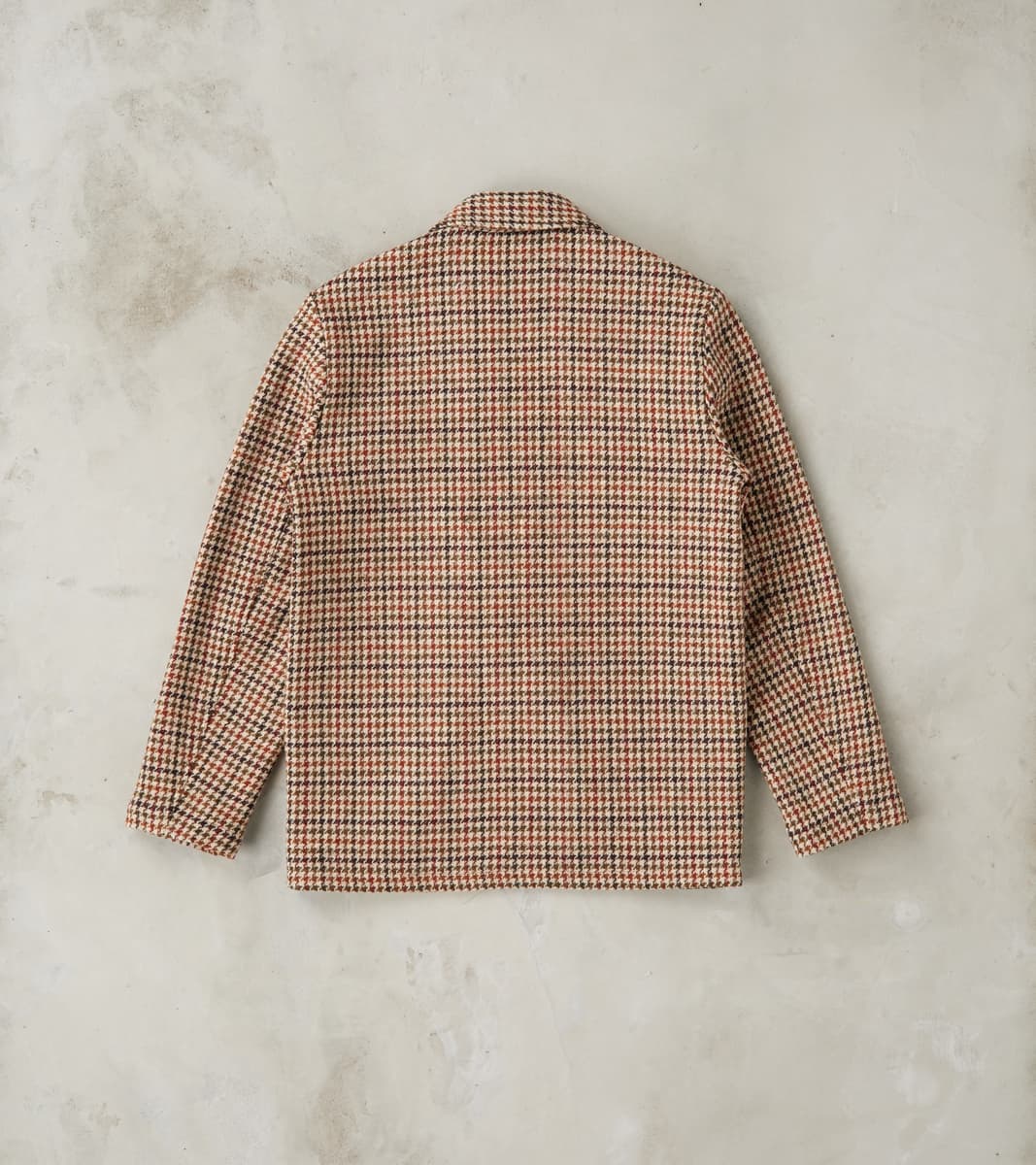 Harris Tweed Geography Teacher Jacket - Brick Red Houndstooth