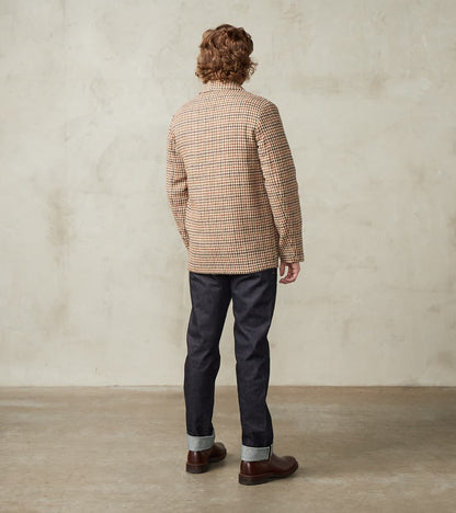 Harris Tweed Geography Teacher Jacket - Brick Red Houndstooth