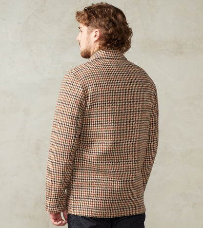 Harris Tweed Geography Teacher Jacket - Brick Red Houndstooth