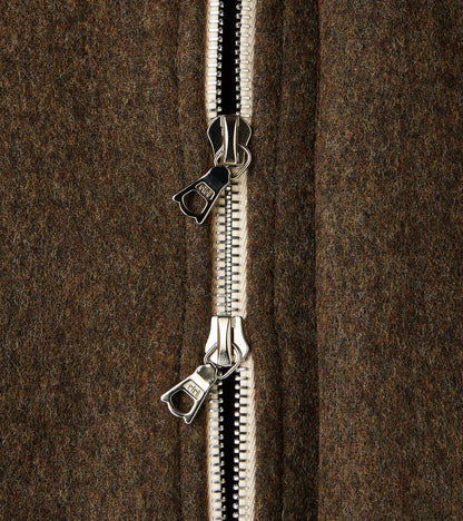 Austrian Wool Cloth Drivers Jacket - Chocolate Brown