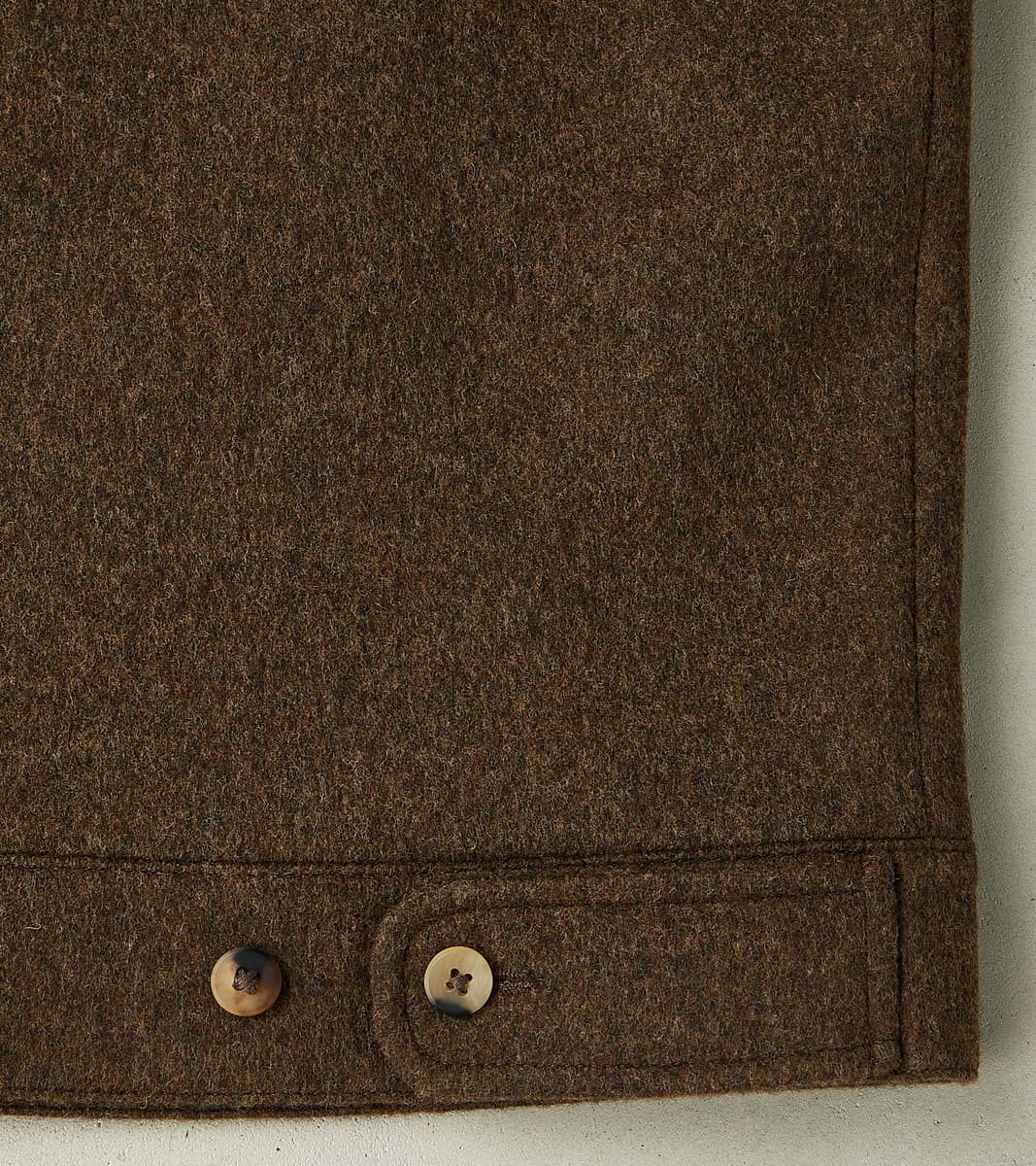 Austrian Wool Cloth Drivers Jacket - Chocolate Brown