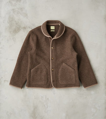 De Bonne Facture Italian Boiled Wool Alpine Jacket - Ash Brown