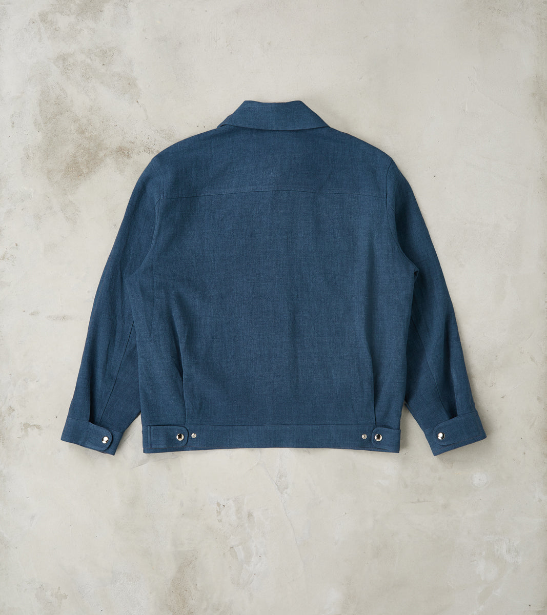 De Bonne Facture Belgium Linen & Wool Student Jacket - Prussian