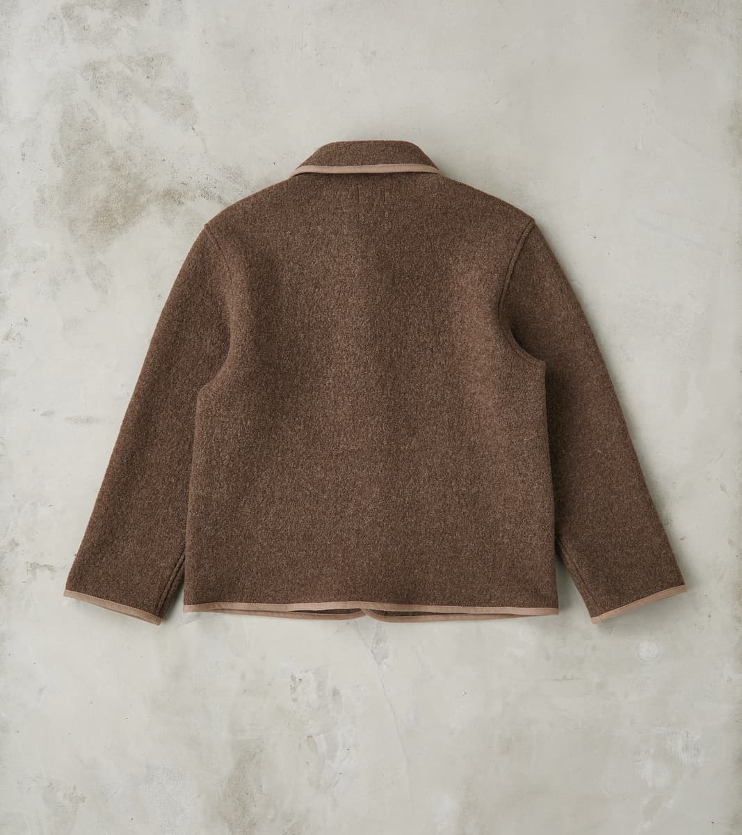 Italian Boiled Wool Alpine Jacket - Ash Brown
