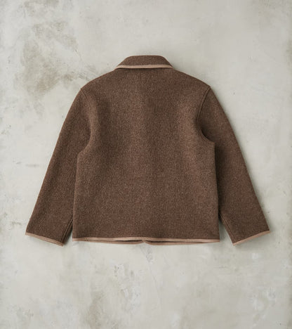 Italian Boiled Wool Alpine Jacket - Ash Brown
