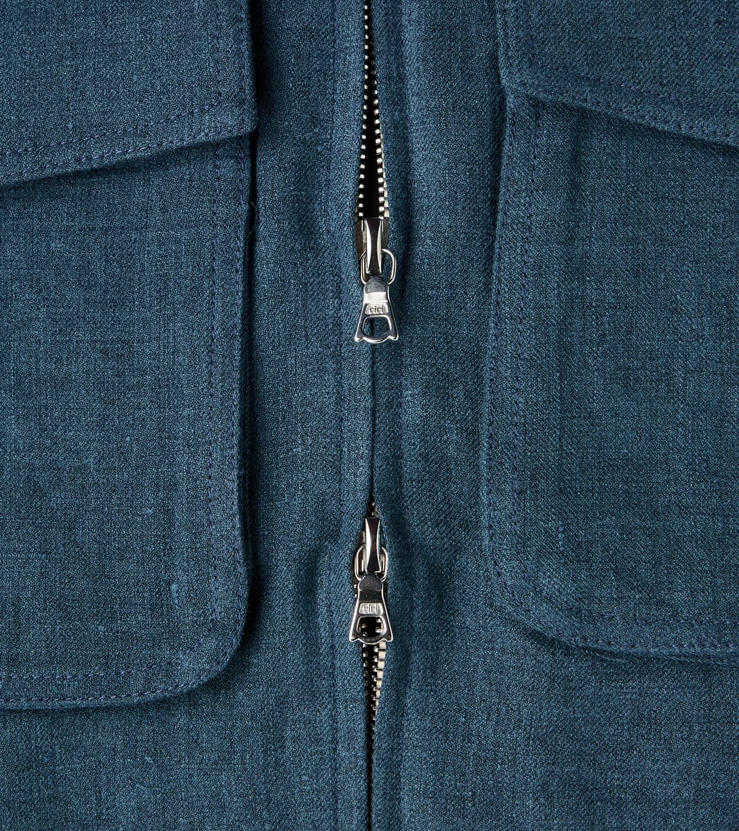 Belgium Linen & Wool Student Jacket - Prussian Blue