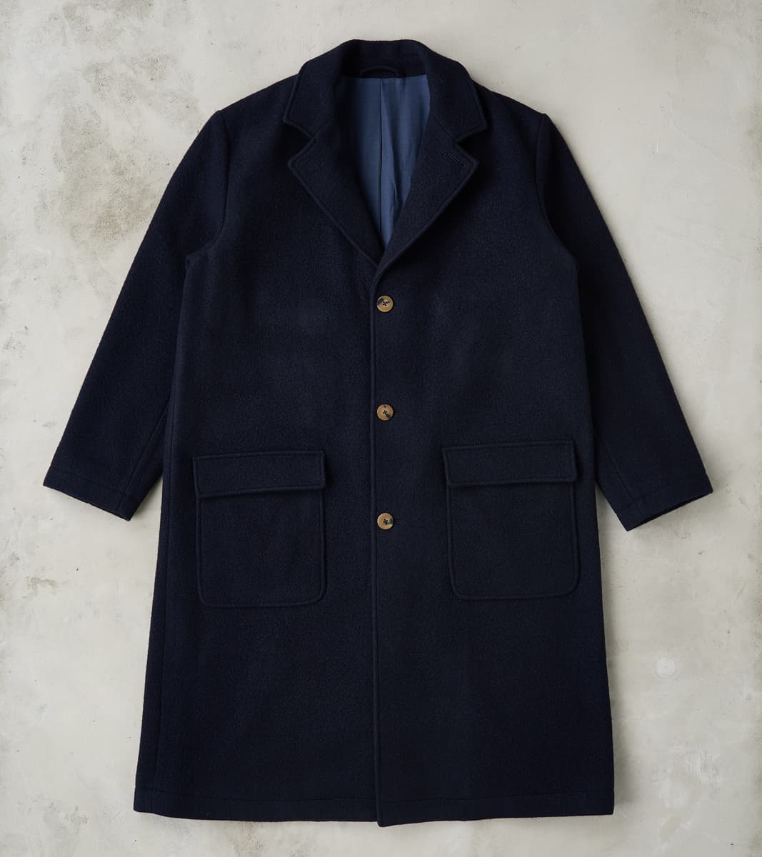 De Bonne Facture Italian Ratine Camelhair Wool Cloth Writers Coat - Na…