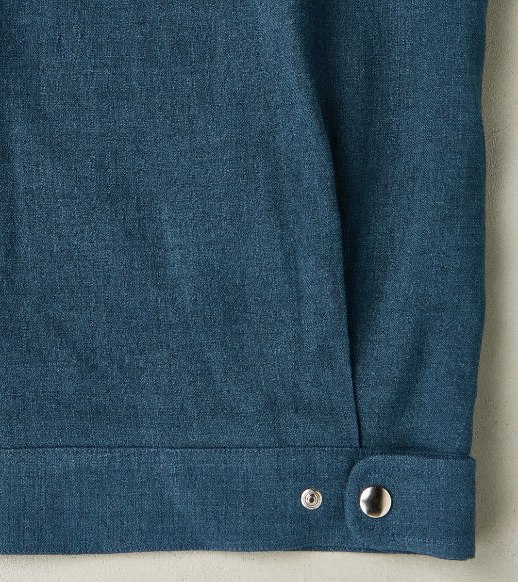 De Bonne Facture Belgium Linen & Wool Student Jacket - Prussian