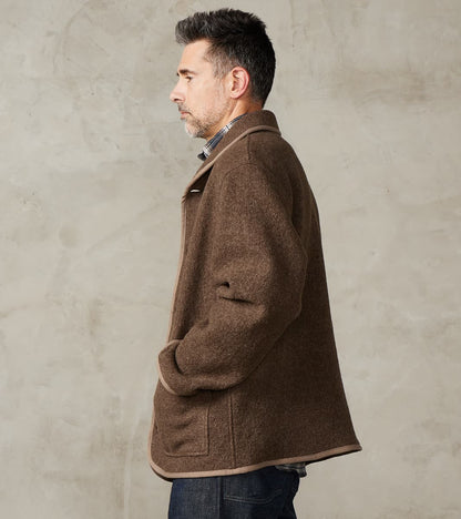 Italian Boiled Wool Alpine Jacket - Ash Brown