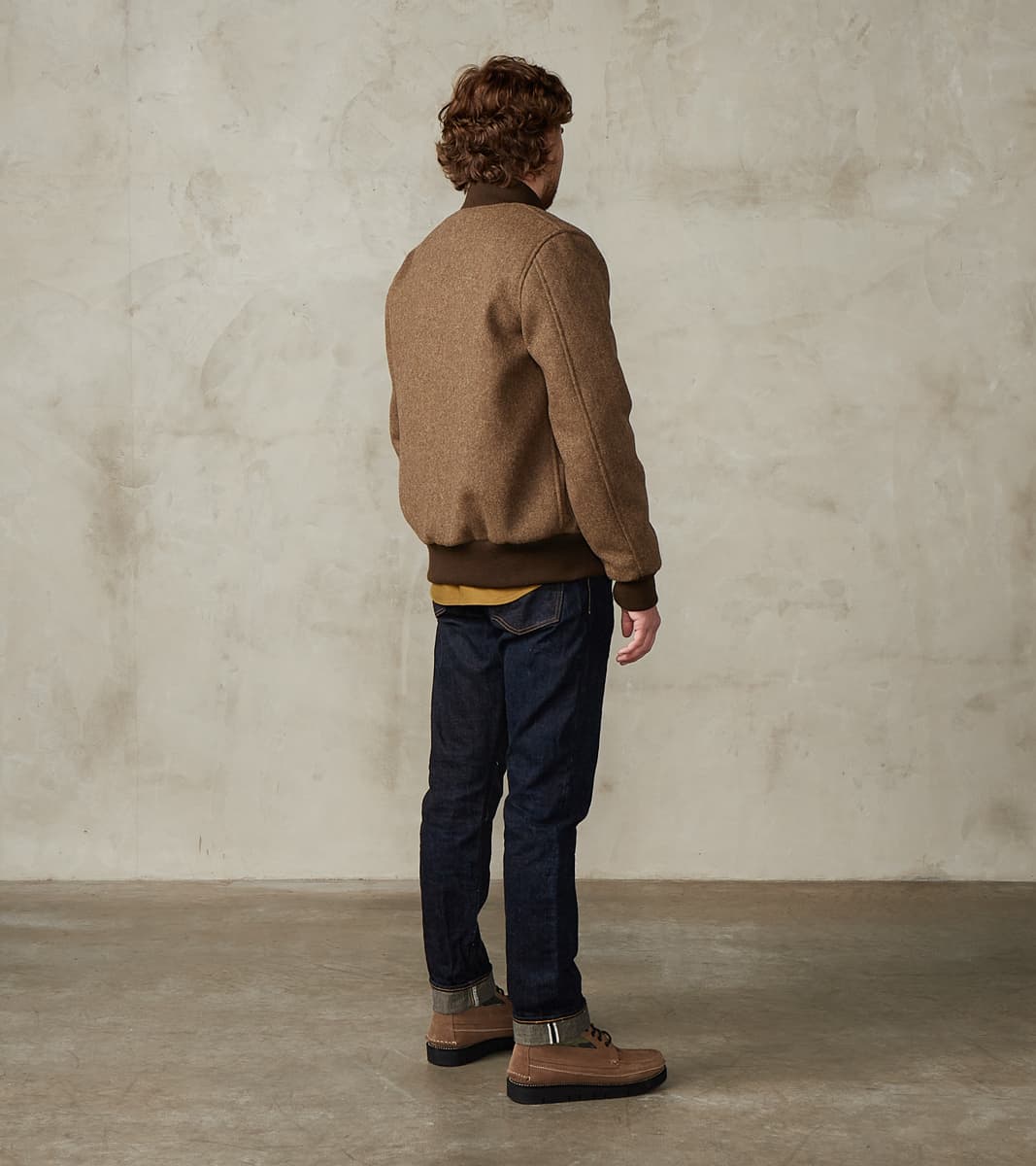 Pilot Club Jacket - Fox Brothers® Great Coat Cloth - Khaki