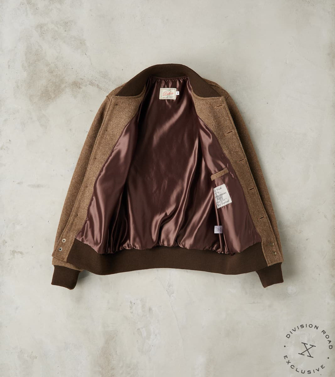 Pilot Club Jacket - Fox Brothers® Great Coat Cloth - Khaki
