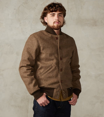 Dehen 1920 x Division Road Pilot Club Jacket - Fox Brothers® Great Coat Cloth - K…