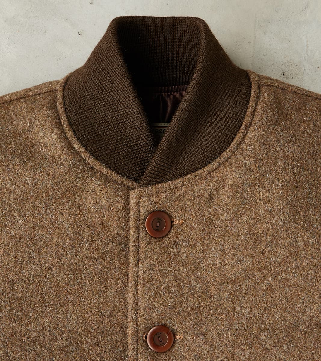 Pilot Club Jacket - Fox Brothers® Great Coat Cloth - Khaki