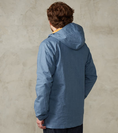 Heavy Duty Raincoat - H.Stevensons® Dry Waxed Ripstop - Faded Blue