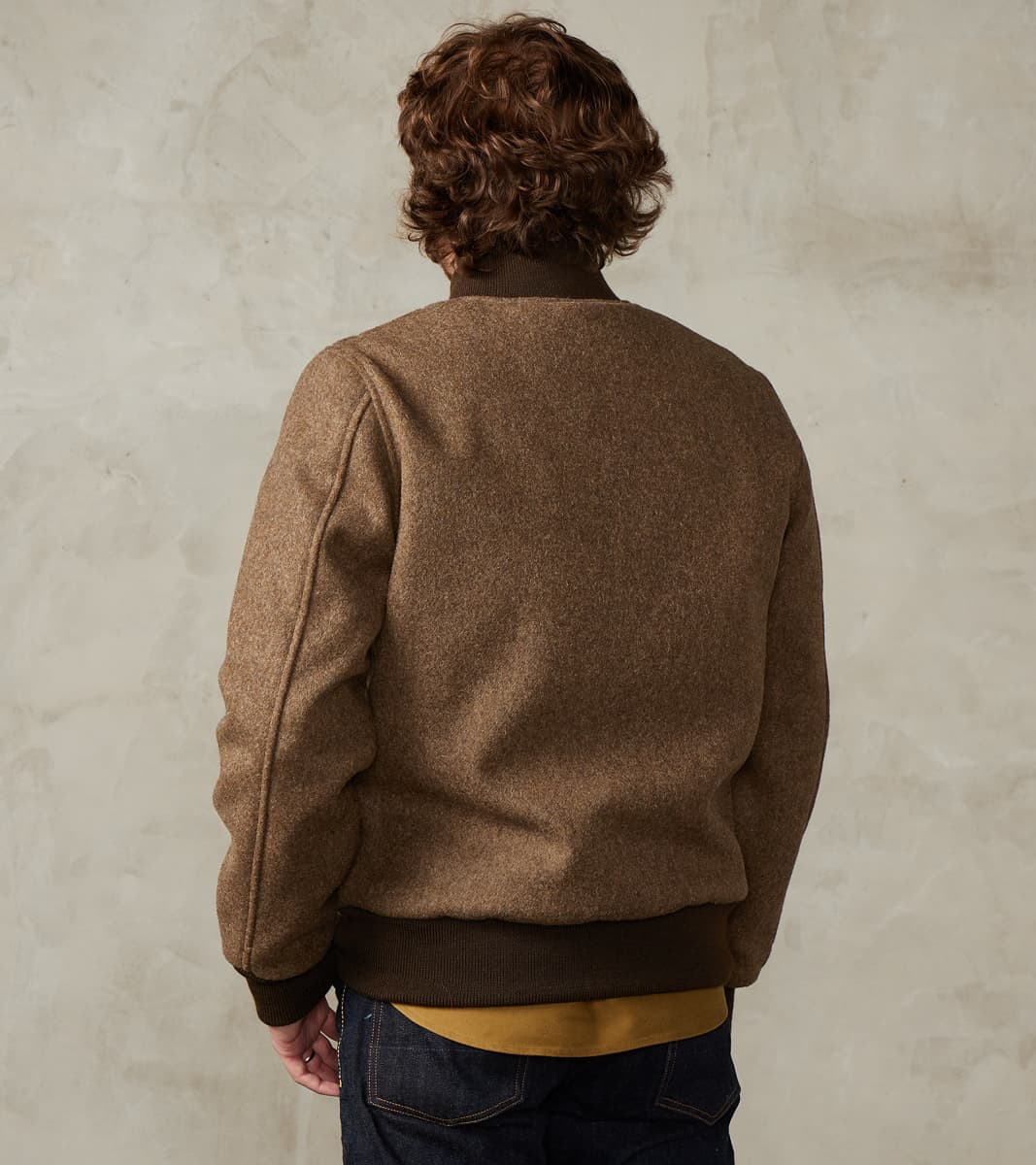 Pilot Club Jacket - Fox Brothers® Great Coat Cloth - Khaki