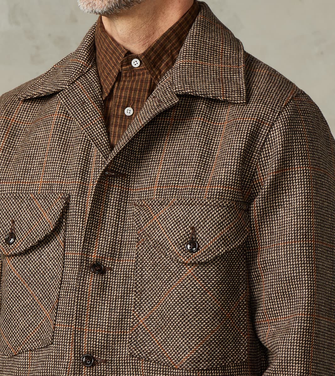 Skyline Overshirt - Lovat® Tweed Twill -  Birmingham Brown Check