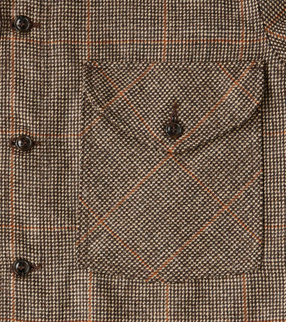 Skyline Overshirt - Lovat® Tweed Twill -  Birmingham Brown Check