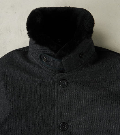 Winston Jacket - Fox Brothers® Military Serge - Charcoal Twill