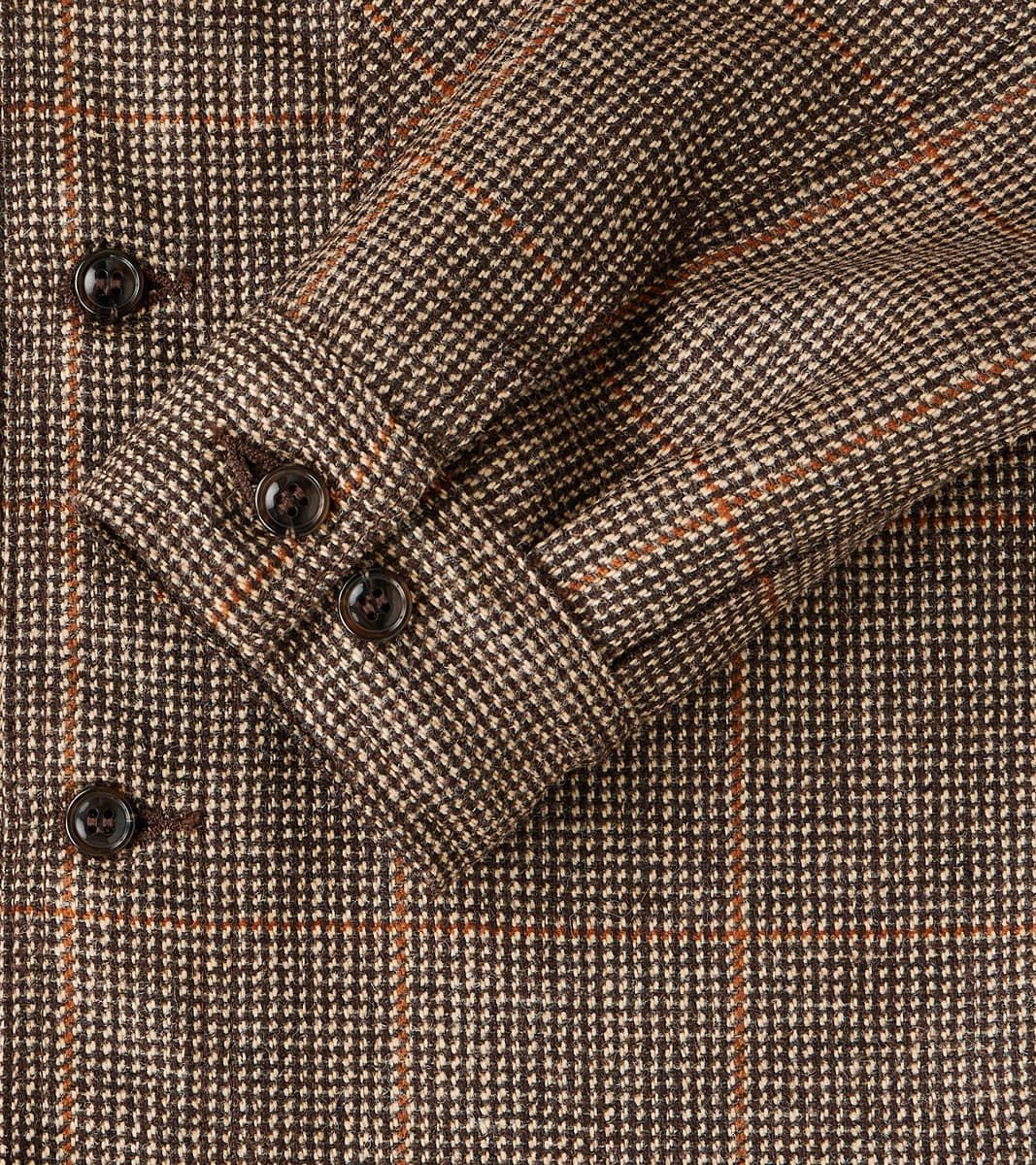 Skyline Overshirt - Lovat® Tweed Twill -  Birmingham Brown Check