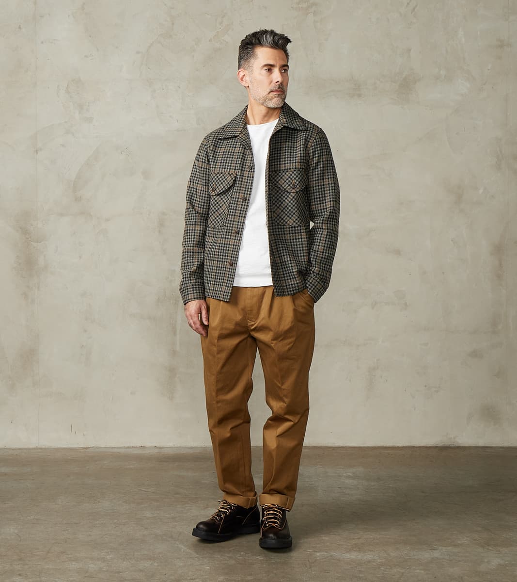 Skyline Overshirt - Lovat® Tweed Twill -  London Town Grey Check