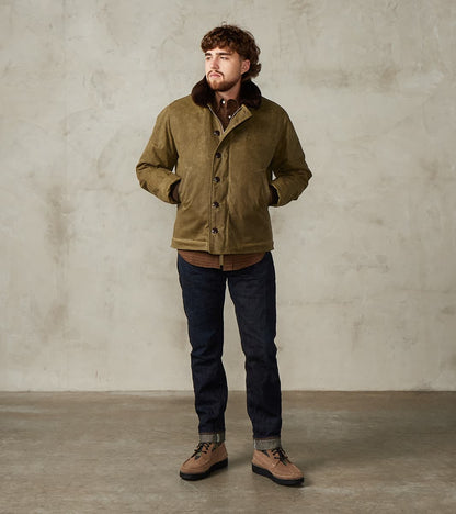 N-1 Deck Jacket - 7oz Martexin Waxed Sailcloth - Military Olive