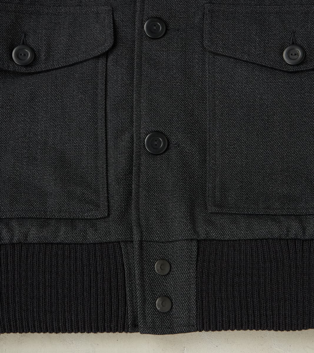 Winston Jacket - Fox Brothers® Military Serge - Charcoal Twill