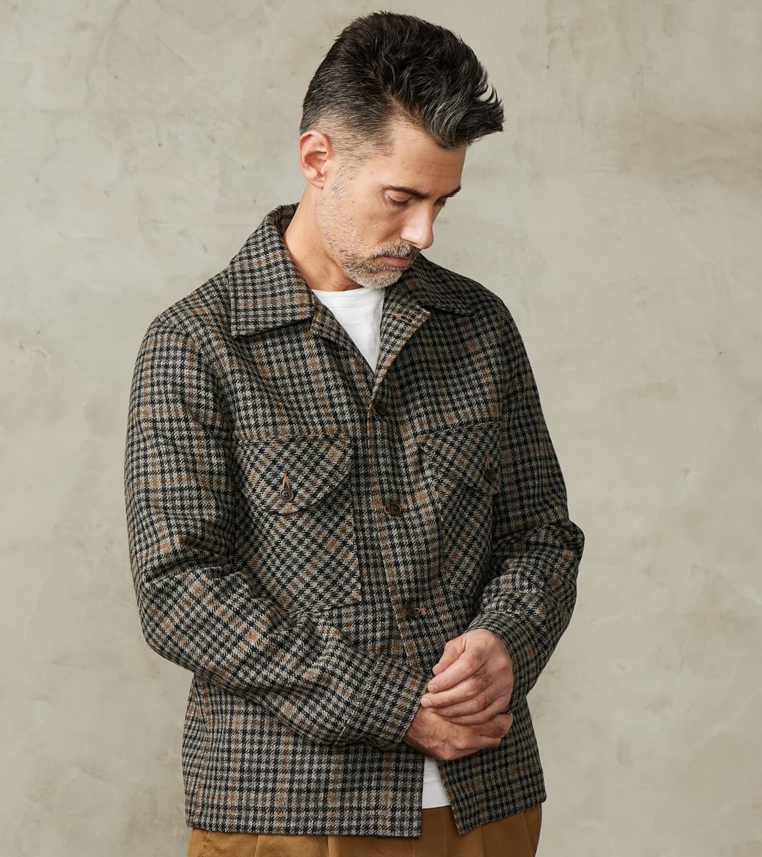 Dehen 1920 x DR Skyline Overshirt - Lovat® Tweed Twill - London