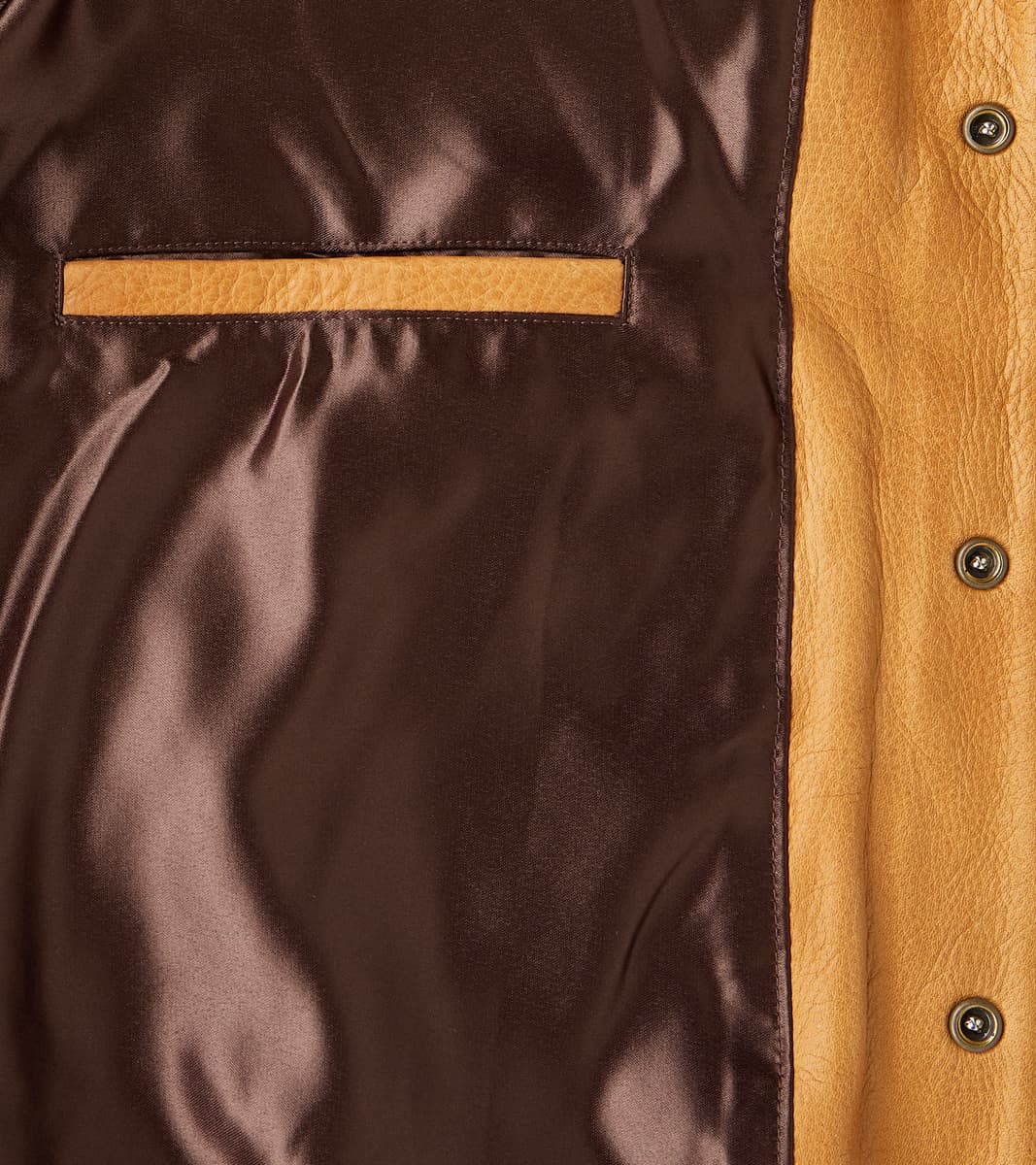 All-City Varsity Jacket - Natural Cowhide Leather - Rust